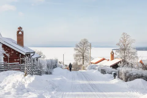 Vintervy i Tällberg.