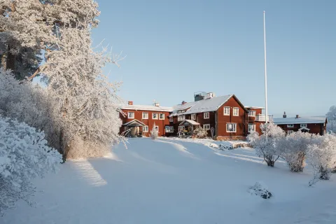Vinter på Hotell Villa Långbers.