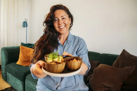 Sara Rönne på Villa Långbers.