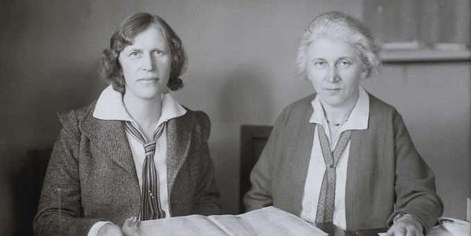 Systrarna Elsa och Wilma Långbers